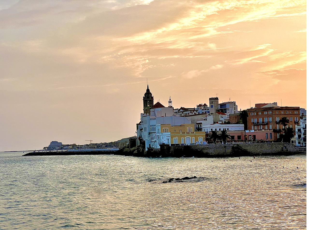 Església de Sitges al capvespre